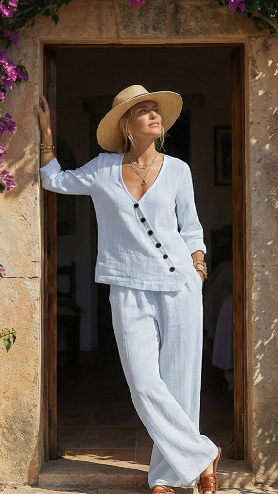 Conjunto Flor Blanca